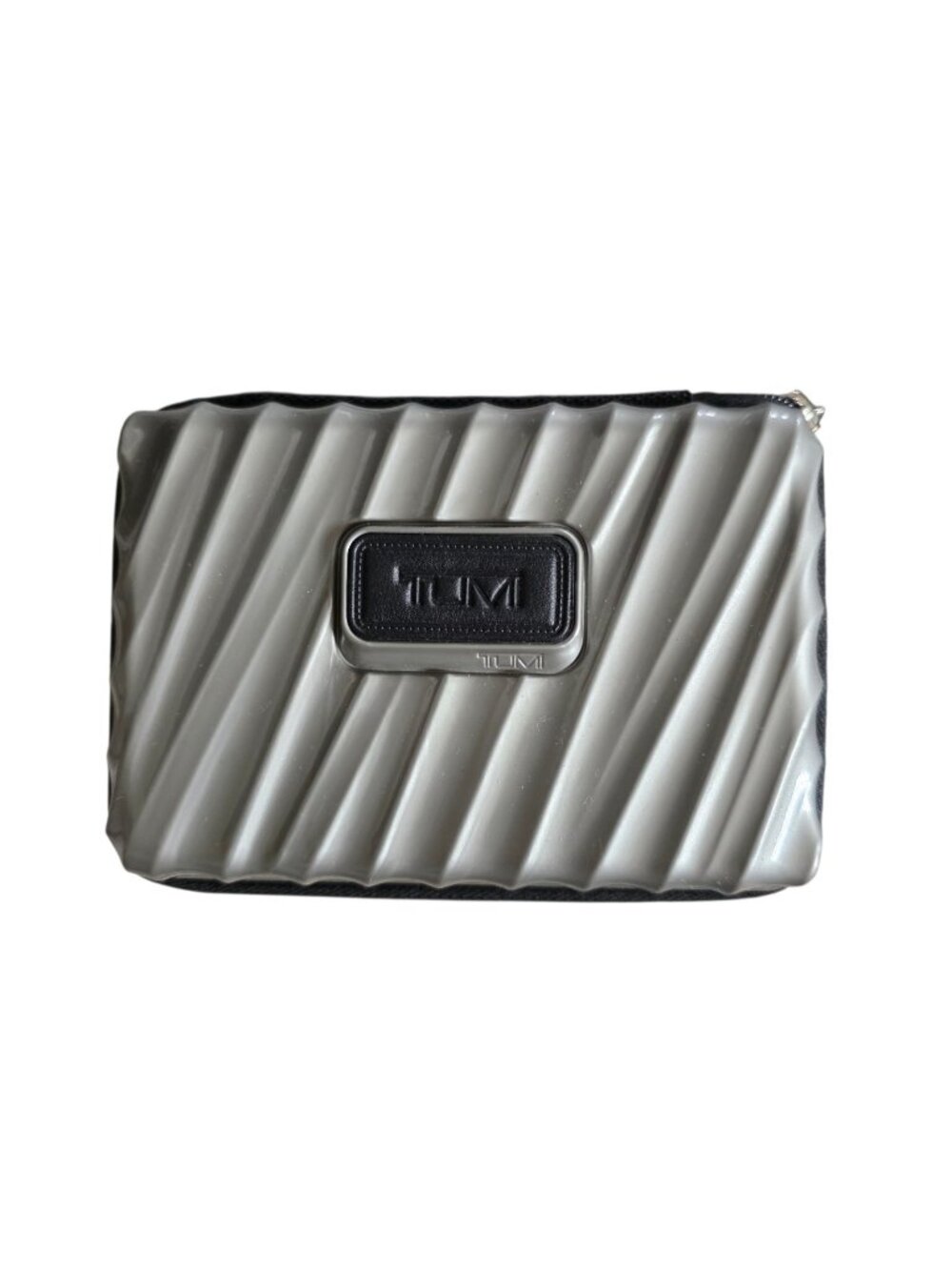 TUMI Delta Amenity Travel Bag Hard Shell Toiletry Kit Case only Gray 7"x5"x2.5"